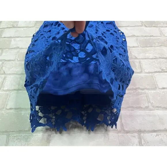NWT Lulu’s Blue Lace Dress - Picture 4 of 14